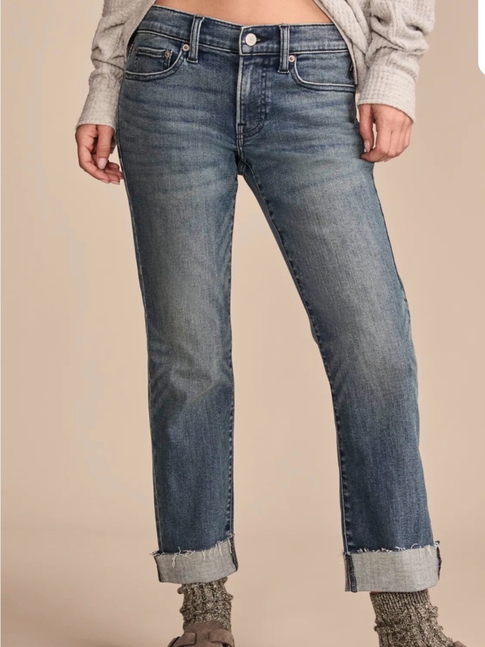 Lucky Brand Sweet Mid Ride Crop Jean